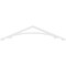 Ekena Millwork Pitch Legacy Architectural Grade PVC Gable Pediment, 60"W x 12 1/2"H x 1"P (5/12) GPP060X013X100LEG - alternate 5